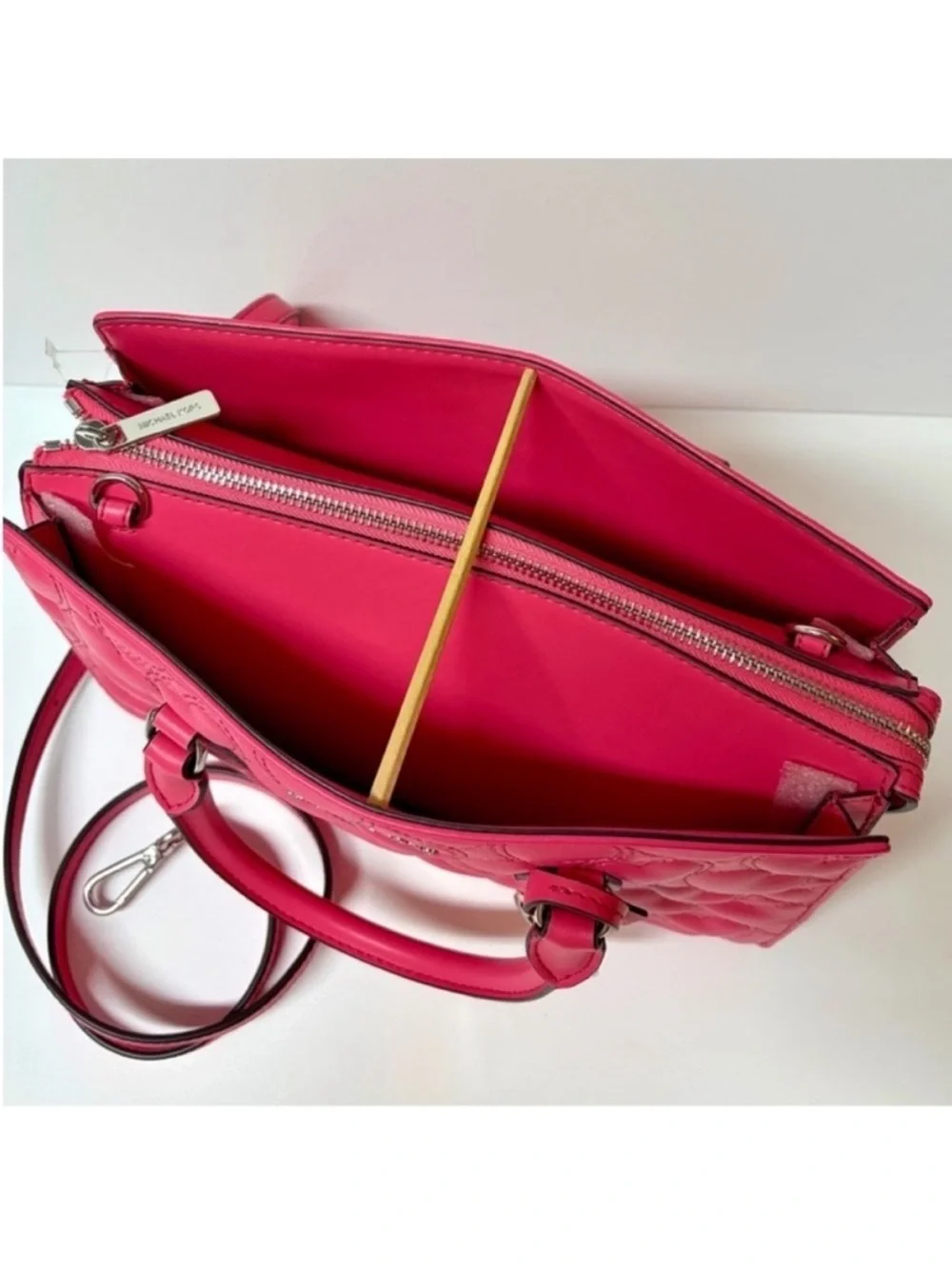 MICHAEL KORS Sheila Medium Heart Embroidered Satchel Crossbody